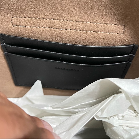 All Saints | NEW! Sughero Brown Suede Miro Stud Embellished Crossbody Bag - Picture 9 of 10